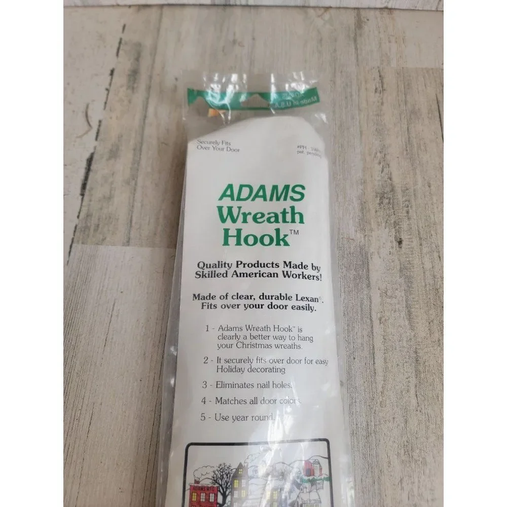 Adam's wreath hook vintage 1991 Xmas accessories home decor